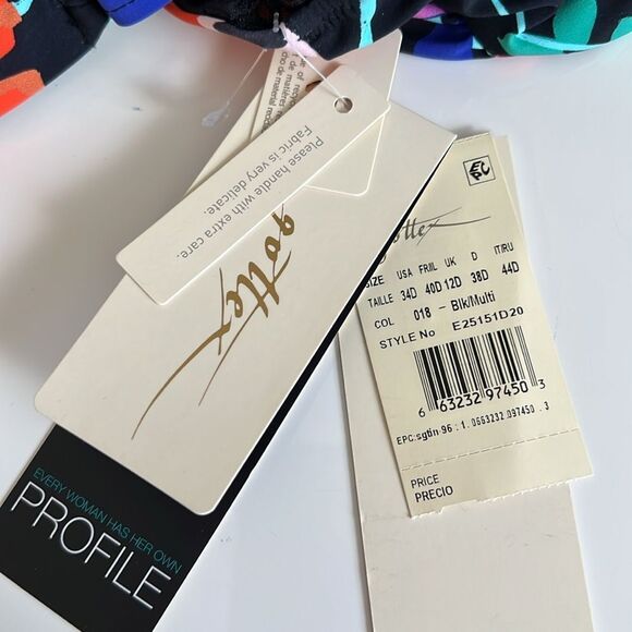 Profile by Gottex Floral D Cup Underwire Tankini Swim Top 34D - Picture 8 of 8